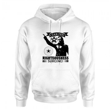 I can feel the righteousness surging! Unisex Kapucnis Pulcsi