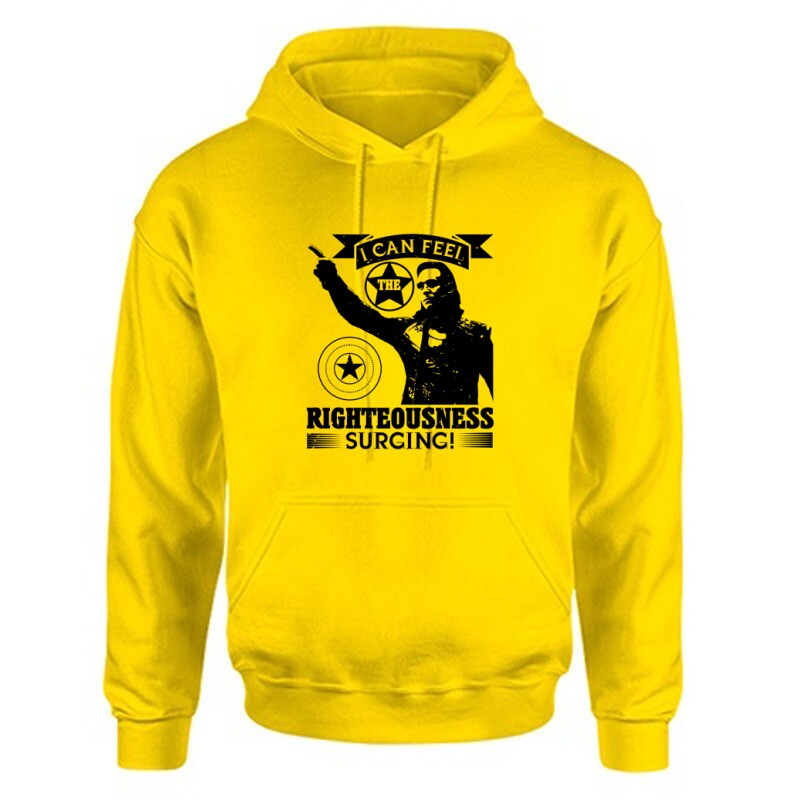 I can feel the righteousness surging! Unisex Kapucnis Pulcsi