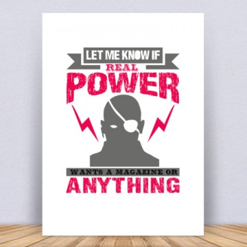 Let me know if ‘real power Vászonkép