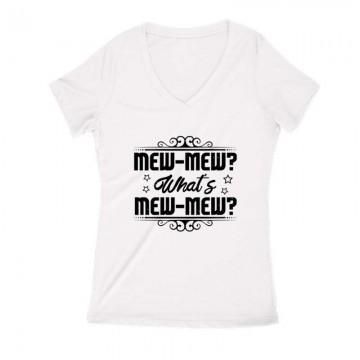 Mew-mew What’s mew-mew Női V Kivágott póló