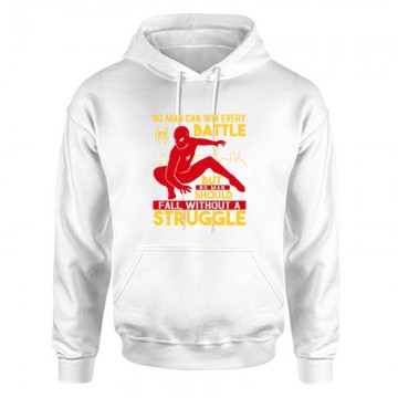 No man can win every battle Unisex Kapucnis Pulcsi