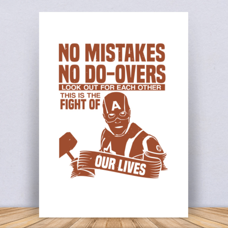 No mistakes. No do-overs Vászonkép