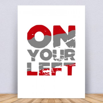 On your left Vászonkép