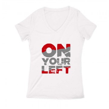 On your left Női V Kivágott póló