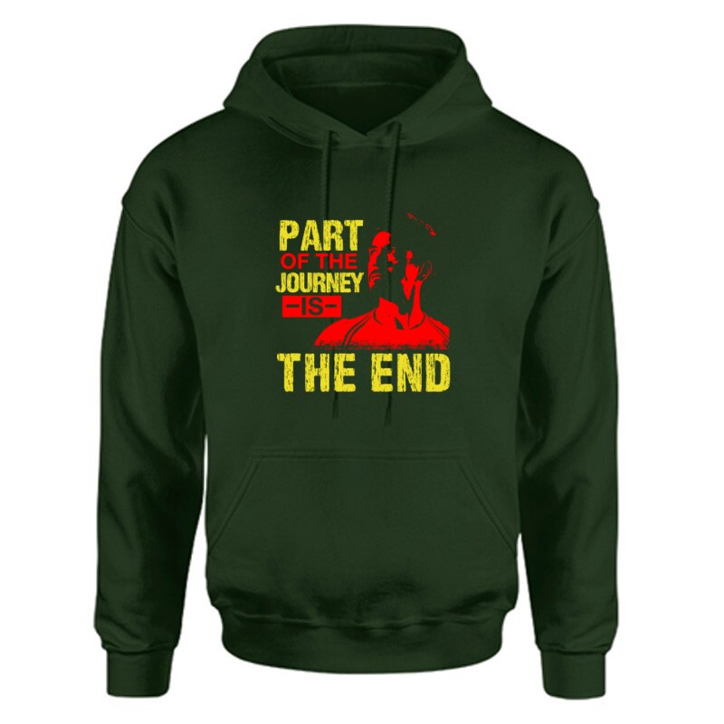 Part of the journey is the end Unisex Kapucnis Pulcsi