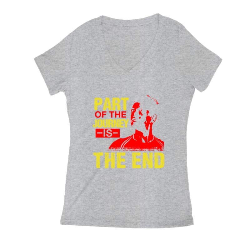 Part of the journey is the end Női V Kivágott póló