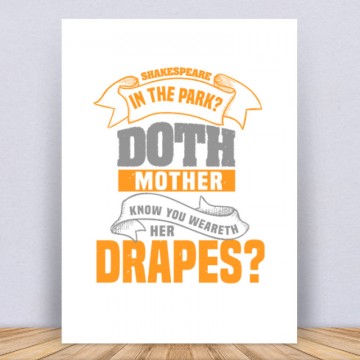 Shakespeare in the park Doth Vászonkép