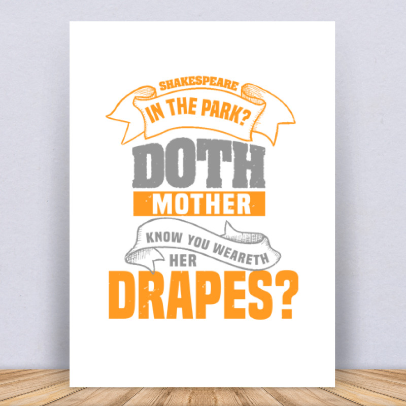 Shakespeare in the park Doth Vászonkép