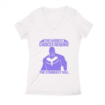 The hardest choices Női V Kivágott póló