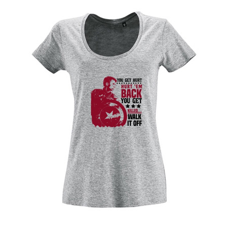 You get hurt, hurt 'em back Női O Nyakú Póló