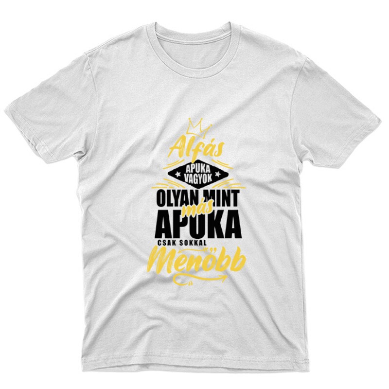 Alfás Apuka Unisex Póló