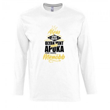 Alfás Apuka Hosszú Ujjú Póló