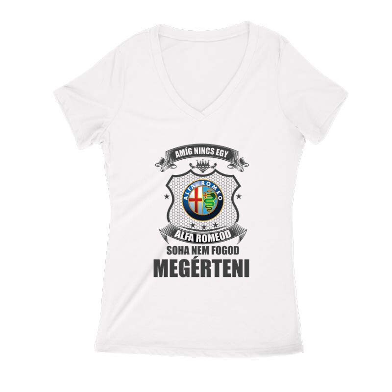 Amíg Nincs Alfád Női V Kivágott póló