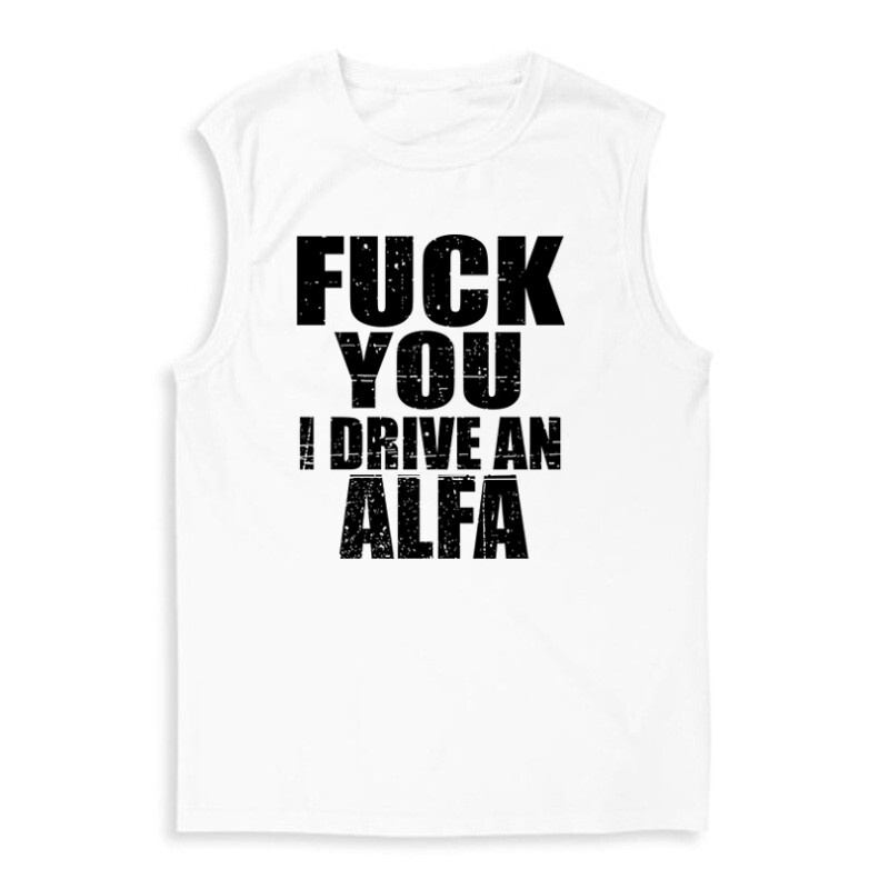 I Drive An Alfa Férfi Trikó