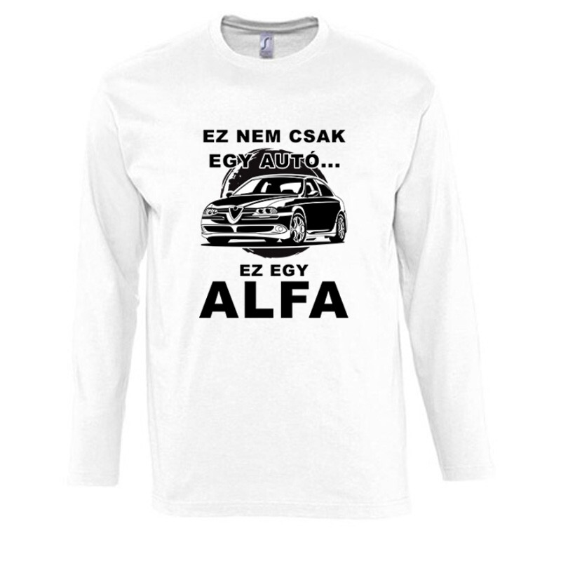 Nemcsak egy Autó (Alfa) Hosszú Ujjú Póló