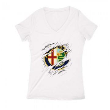 Alfa Tépett Női V Kivágott póló