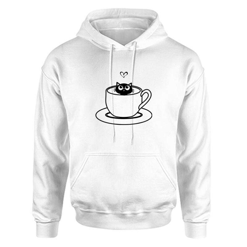 Catffee Unisex Kapucnis Pulcsi