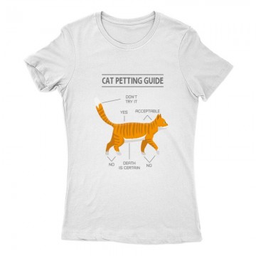 Cat petting guide Női Póló