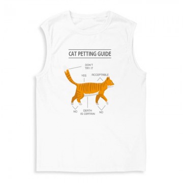 Cat petting guide Férfi Trikó