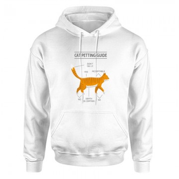Cat petting guide Unisex Kapucnis Pulcsi