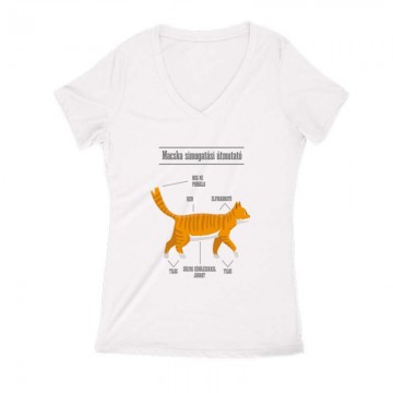 Simogatási útmutató Női V Kivágott póló