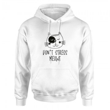 Don't Stress Meowt Unisex Kapucnis Pulcsi