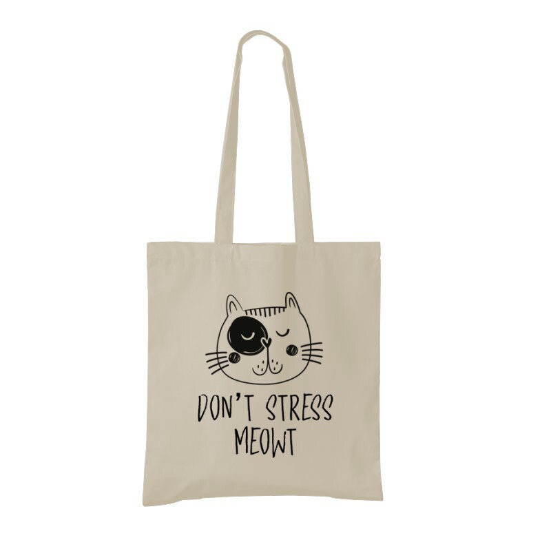 Don't Stress Meowt Bevásárló Táska