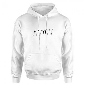 Meow Unisex Kapucnis Pulcsi