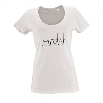 Meow Női O Nyakú Póló