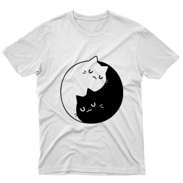 Yin Yang Cats Unisex Póló