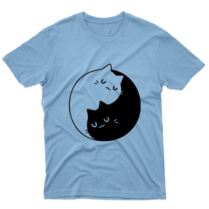 Yin Yang Cats Unisex Póló