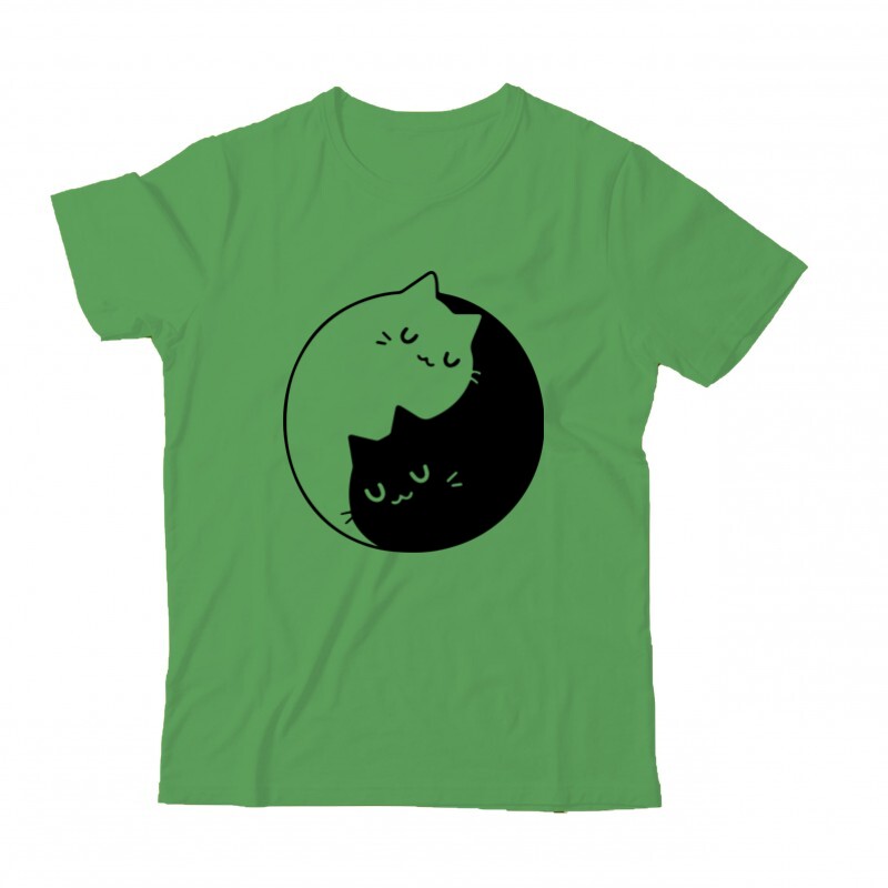 Yin Yang Cats Gyermek Póló