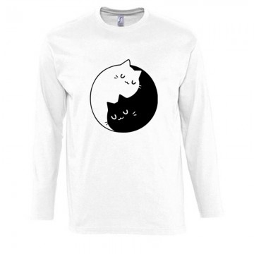 Yin Yang Cats Hosszú Ujjú Póló
