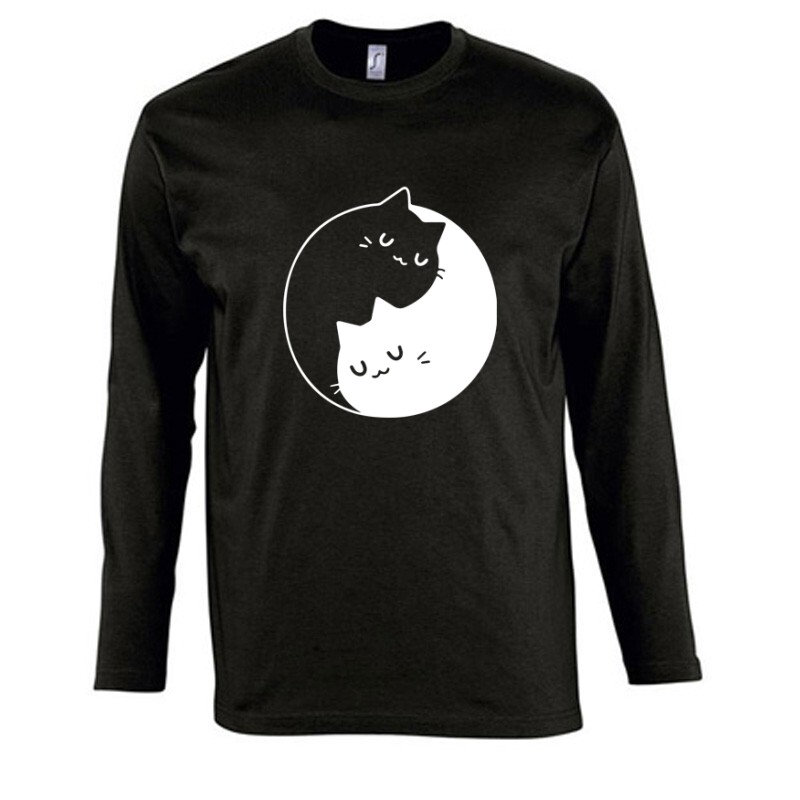 Yin Yang Cats Hosszú Ujjú Póló
