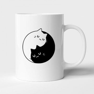 Yin Yang Cats Bögre