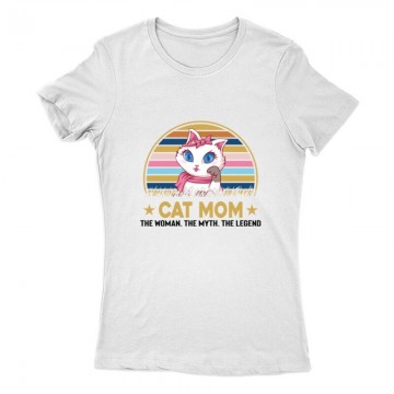 Cat mom the Legend Női Póló