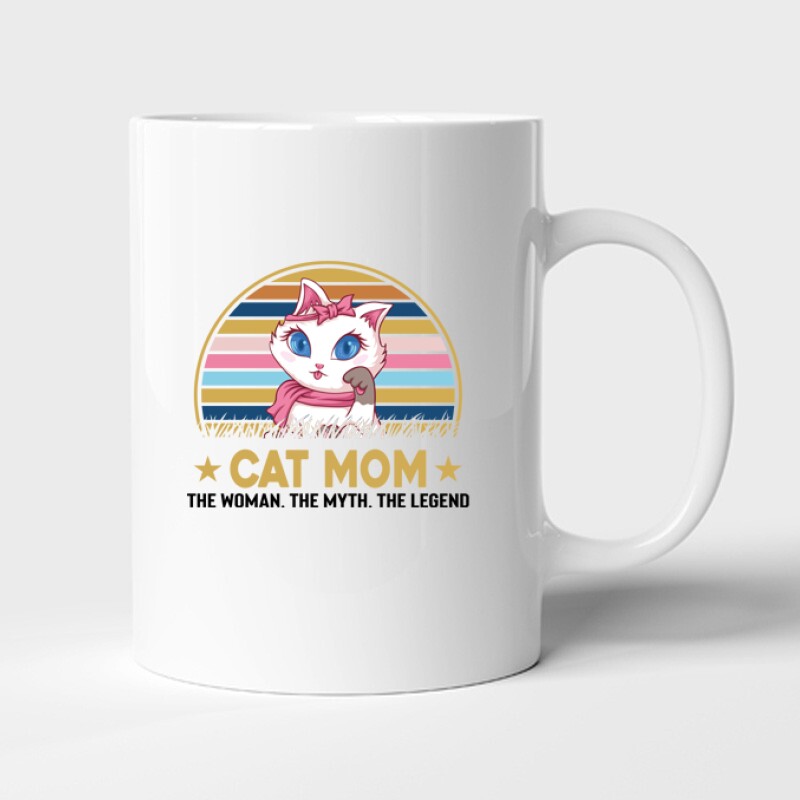 Cat mom the Legend Bögre