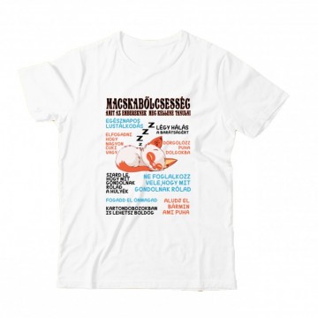 Macska Bölcsesség Gyermek Póló