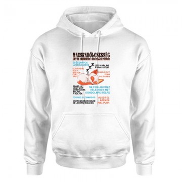 Macska Bölcsesség Unisex Kapucnis Pulcsi
