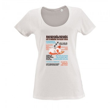 Macska Bölcsesség Női O Nyakú Póló