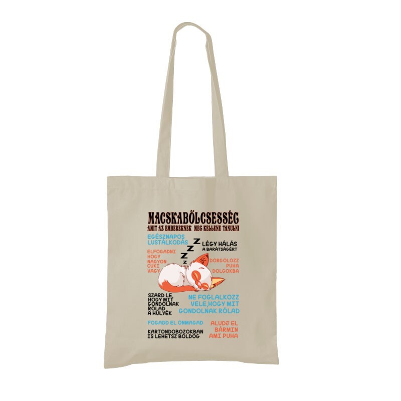 Macska Bölcsesség Bevásárló Táska