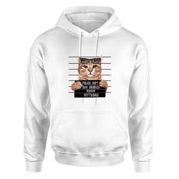 Kitty Bad Unisex Kapucnis Pulcsi