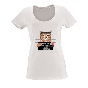 Kitty Bad Női O Nyakú Póló
