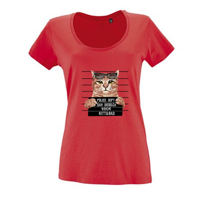Kitty Bad Női O Nyakú Póló