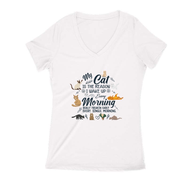 Every morming Női V Kivágott póló