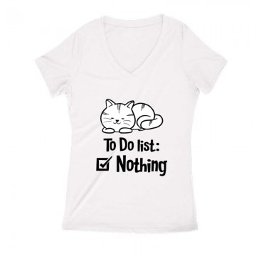 To Do List Női V Kivágott póló