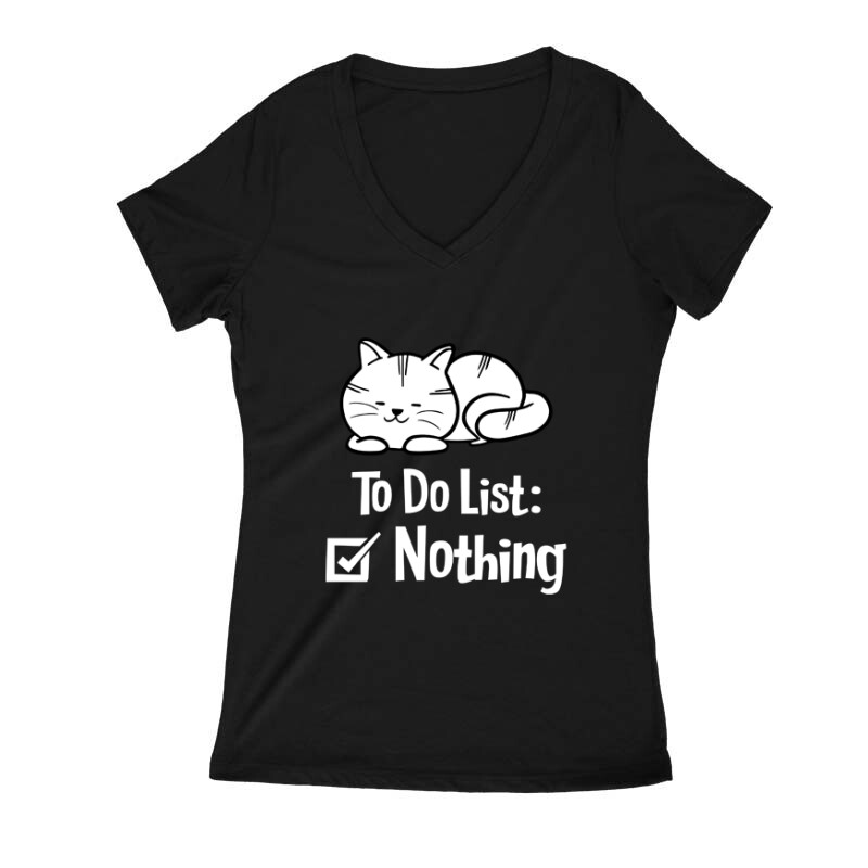 To Do List Női V Kivágott póló