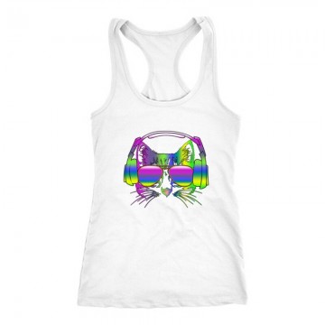 Rainbow music cat Női Trikó
