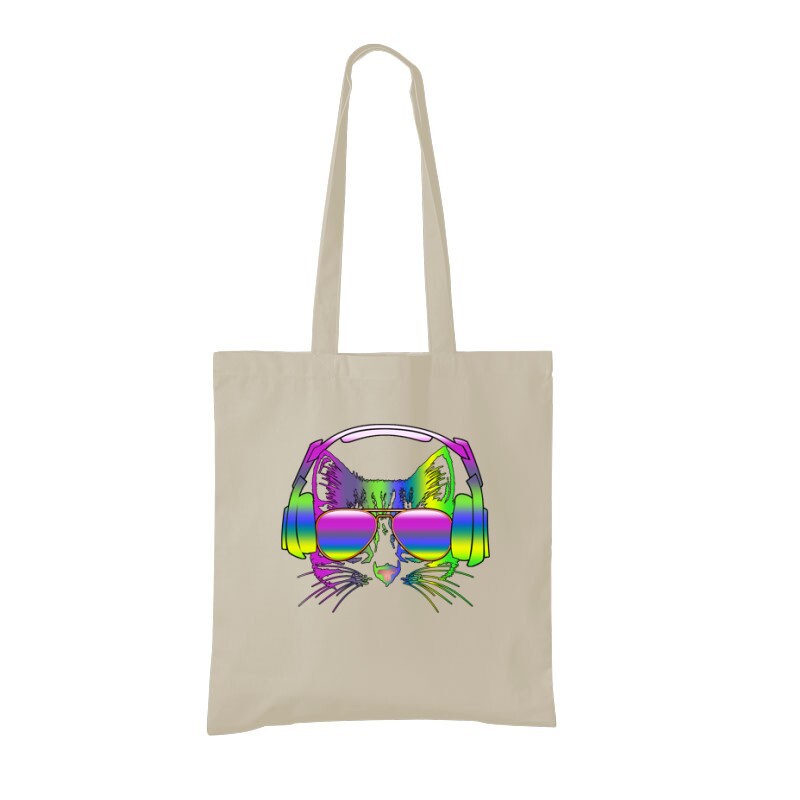 Rainbow music  cat Bevásárló Táska