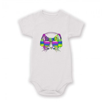 Rainbow music cat Baby Body
